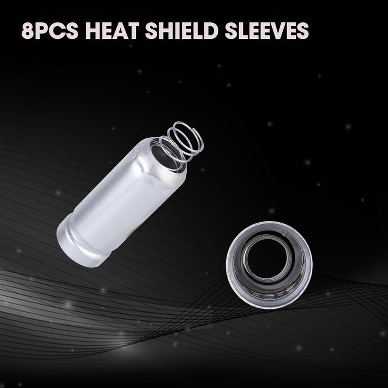 Ozikutech 8 Pcs Metal Heat Shield Sleeve for Spark Plug Wire, Spark Plug Boot Covers Protector for Chevy GM LS Series 4.8L 5.3L 6.0L 6.2L V8 Engines 2000-2023 - Image 5